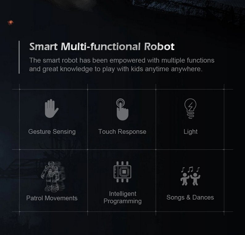 Gesture Sensing Smart Robot, Toy for Kids Birthday Gift Present