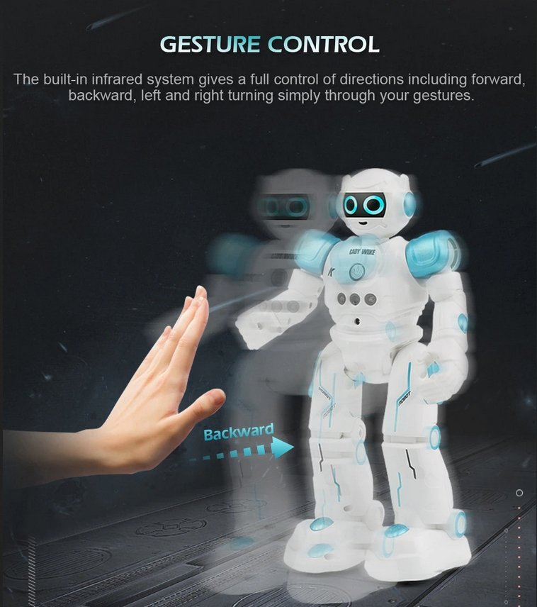 Gesture Sensing Smart Robot, Toy for Kids Birthday Gift Present