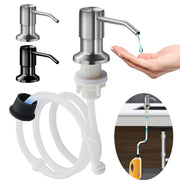 Sink Soap Dispenser Stainless Steel Extension Tube Kit for Liquid Soap Kitchen Sink Bathroom